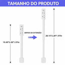 Extensor de Tomada UK com USB e Cabeça 180°