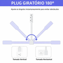 Extensor de Tomada UK com USB e Cabeça 180°