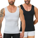 Kit 2 camisas modeladoras masculinas de alta compressão