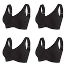Sutiãs sem fio para mulher tamanho push 4PCS