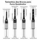 Kit Jogo 4 Brocas Furadeira Bancada Madeira