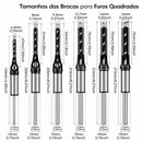 Kit Jogo 4 Brocas Furadeira Bancada Madeira